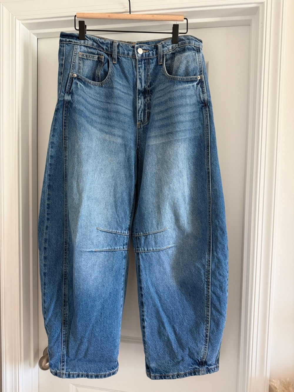 Blue Wide Leg Carpenter Jeans